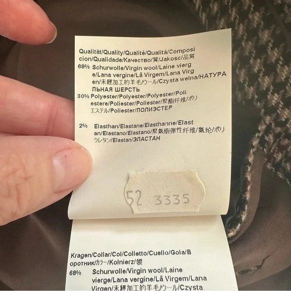 Hugo Boss 42R jacket virgin wool blend sport coat elbow patch blazer - Picture 6 of 8